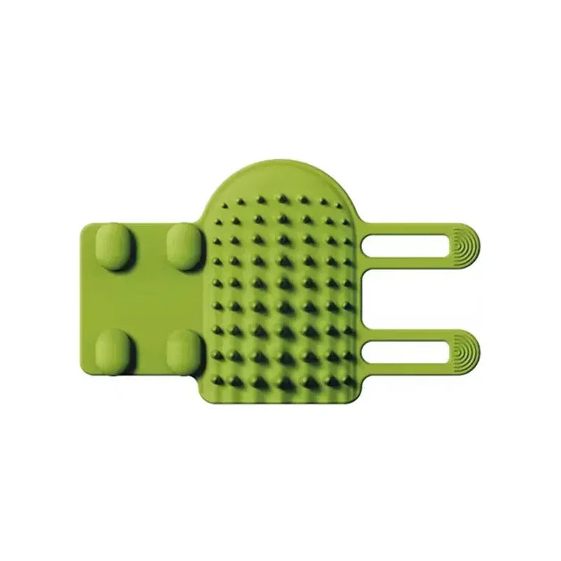 Pet Cat Hair Removal Comb - Self Cleaning Grooming Massage Brush & Wall Corner Scratcher for Kittens