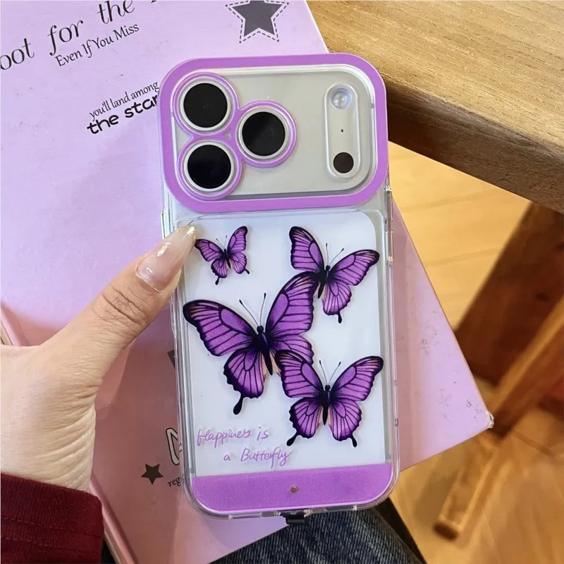 Luminous Butterfly Phone Case - Color-Changing Light-Up Cover for Samsung Galaxy