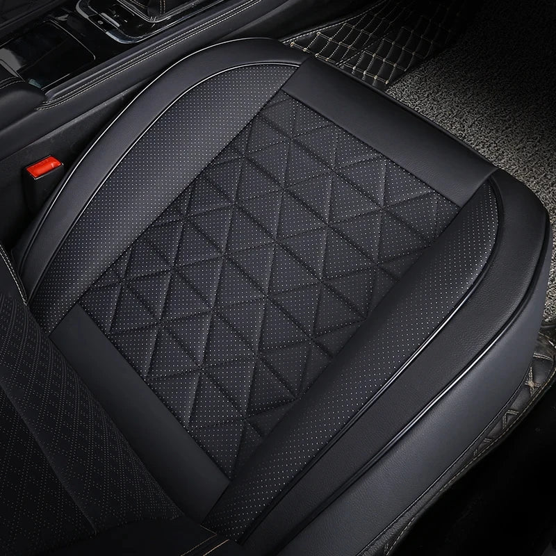 PU Leather Front Car Seat Cover - Universal Seat Cushion Protector Pad
