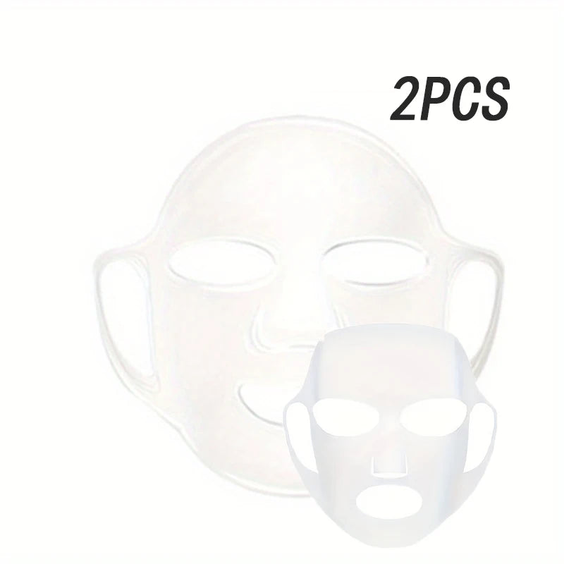 Silicone Mask Cover — Ear-Mounted Reusable Facial Care Tool for Moisturizing & Essence Absorption