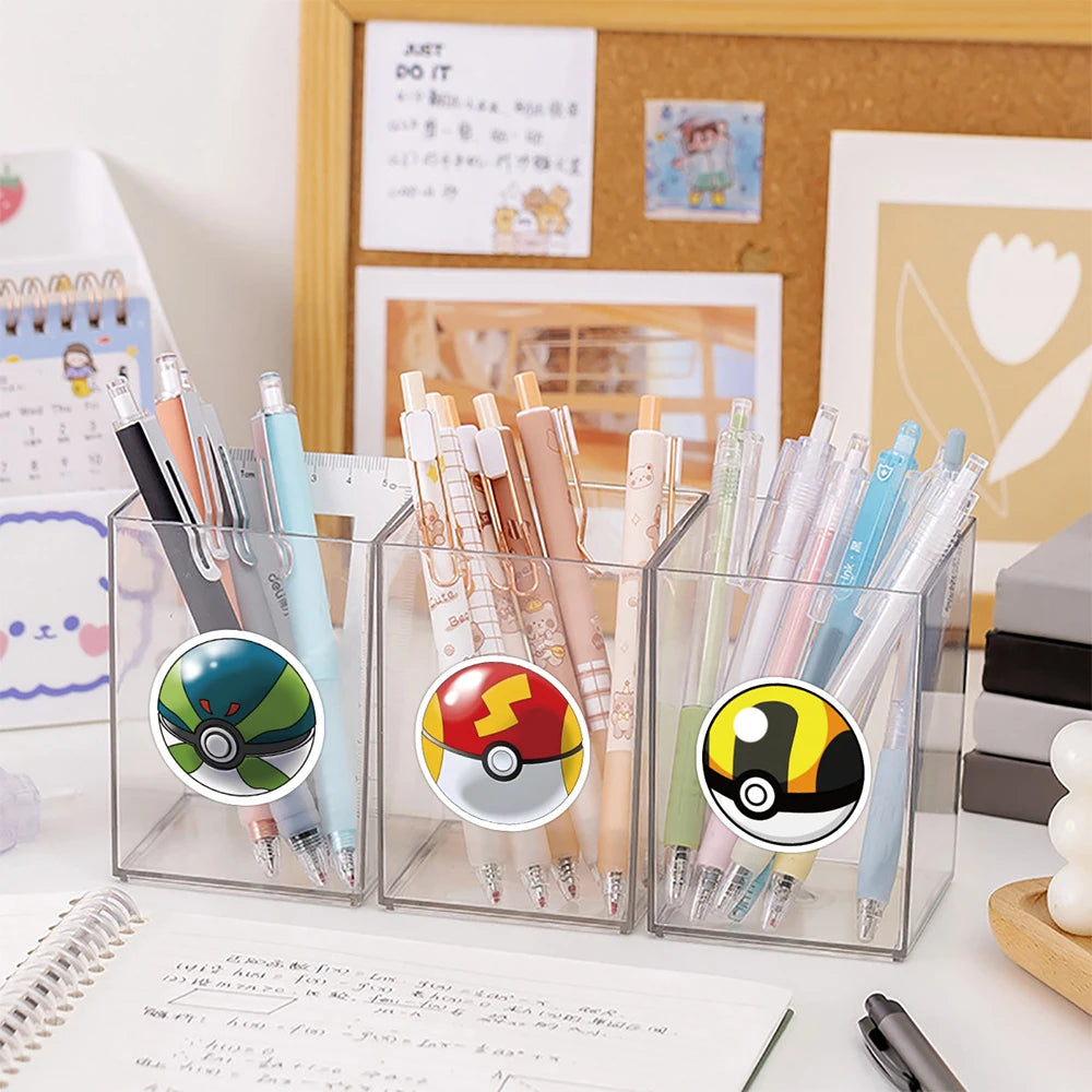 Pokemon Poké Ball Stickers – 500PCS Cartoon Anime Decorative Sticker Roll for DIY Crafts, Journals, Cups & Scrapbooking