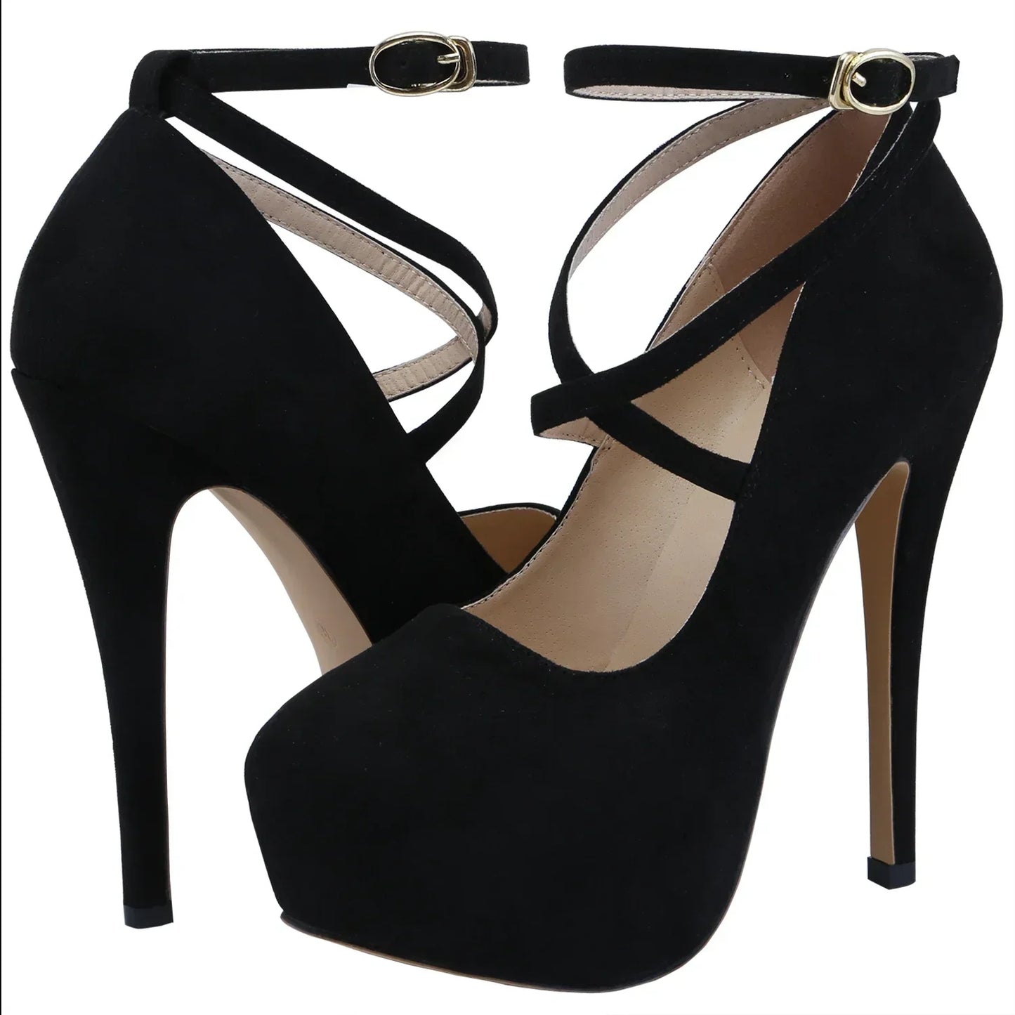 Women’s Platform Stiletto Pumps – Sexy Slingback High Heels for Party, Wedding & Banquet