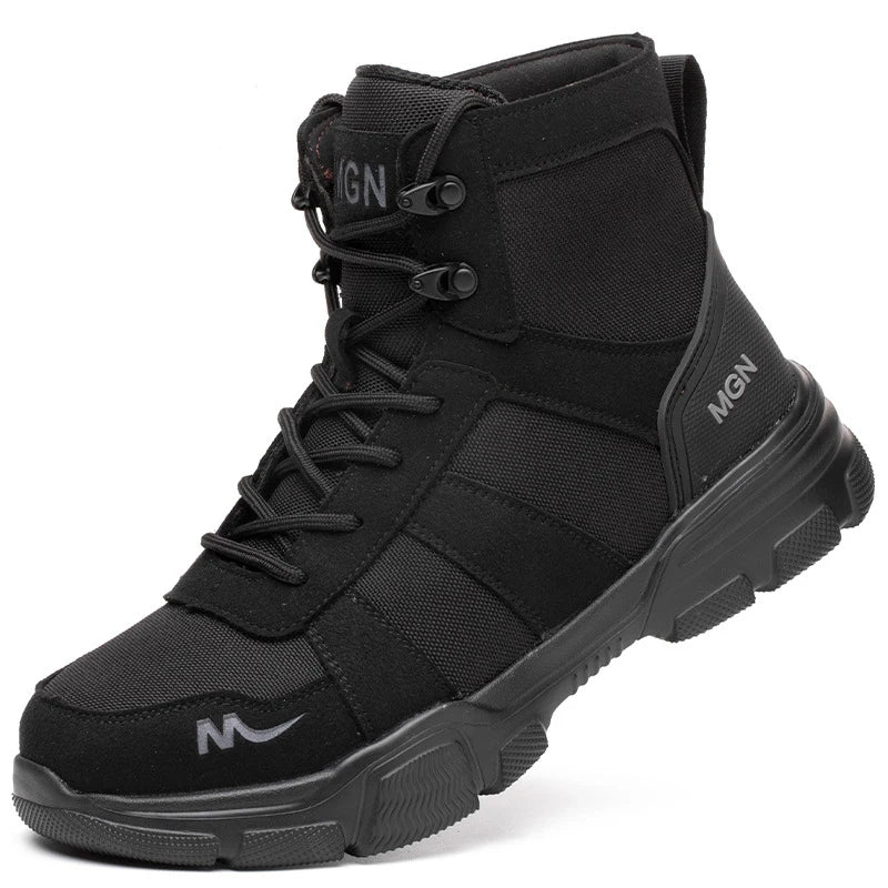 Indestructible Work Boots – Steel Toe Safety Shoes for Men & Women, Puncture-Proof, Non-Slip Sneakers for Work