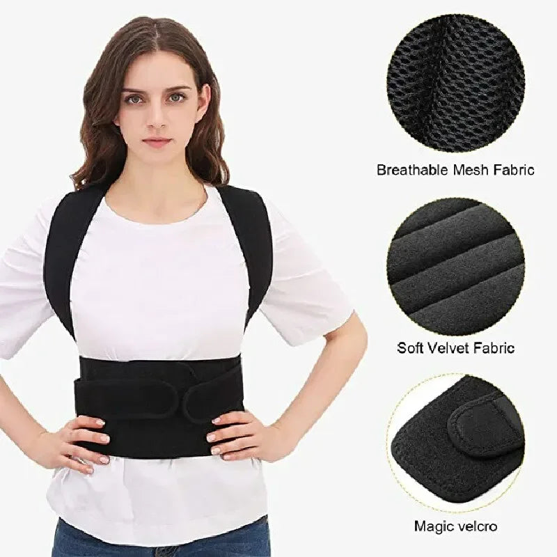 Men’s & Women’s Posture Corrector — Scoliosis & Kyphosis Fix Strap for Students & Adults | Anti-Kyphosis Support