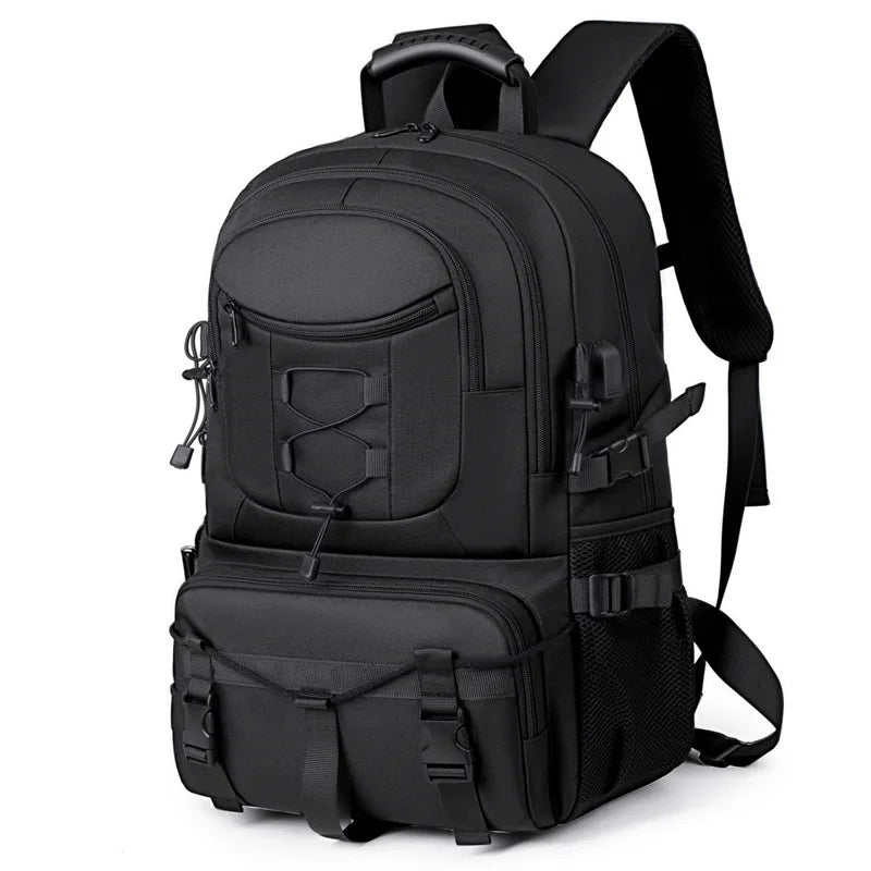 USB Tactical Camping Backpack – Large Multi-Functional Hiking, Trekking & Laptop Rucksack for Outdoor Travel and Sports