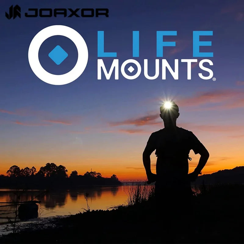 JOAXOR Mounted LED Tactical Helmet Light, NVG Shield with USB Charging & Induction, Ideal for Outdoor Hunting and Fishing