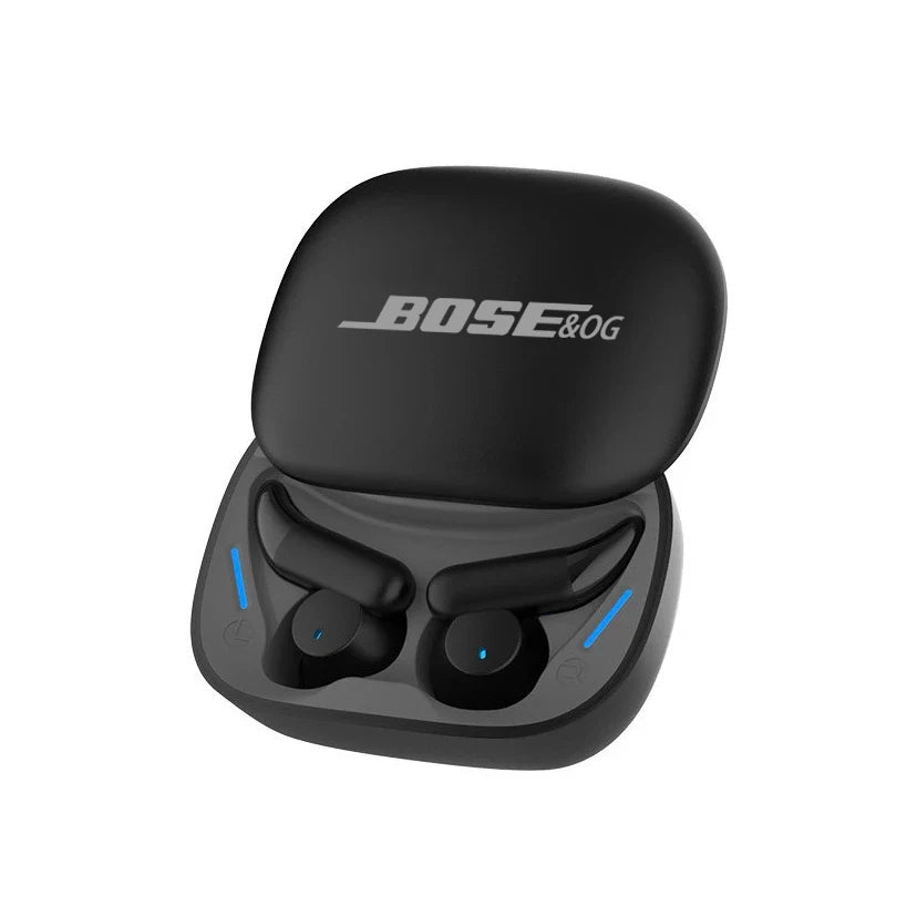 BOSE&OG Wireless Bluetooth In-Ear Headphones – Noise-Cancelling Sleep Earbuds with Mic & Sliding Cover for Sports/Gaming