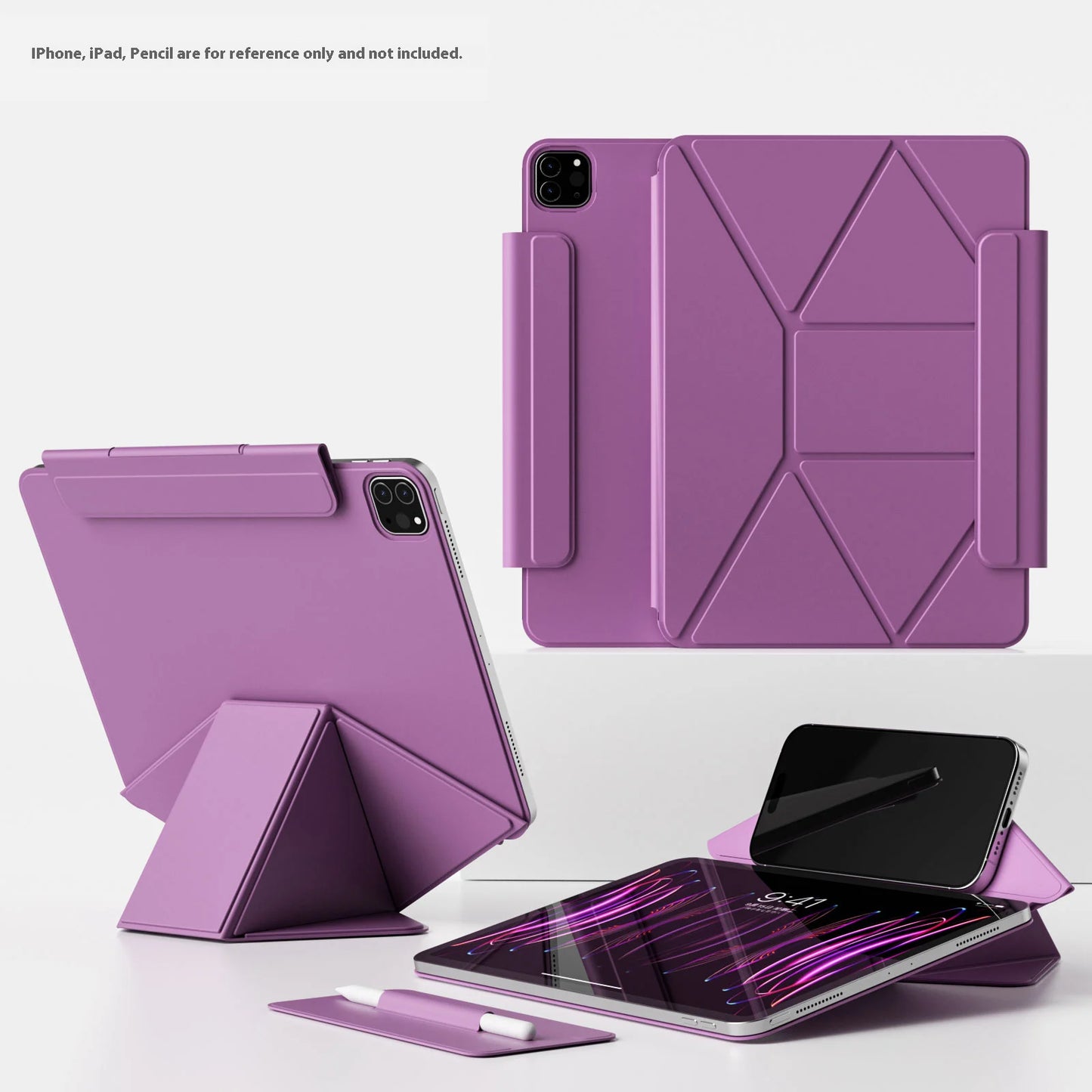 Smart Folio Case for iPad — Compatible with A16 2025 Air 7, 10th Gen 10.9″, Pro 11/13″, Air 4/5, M3/M5 Pro 11/13″