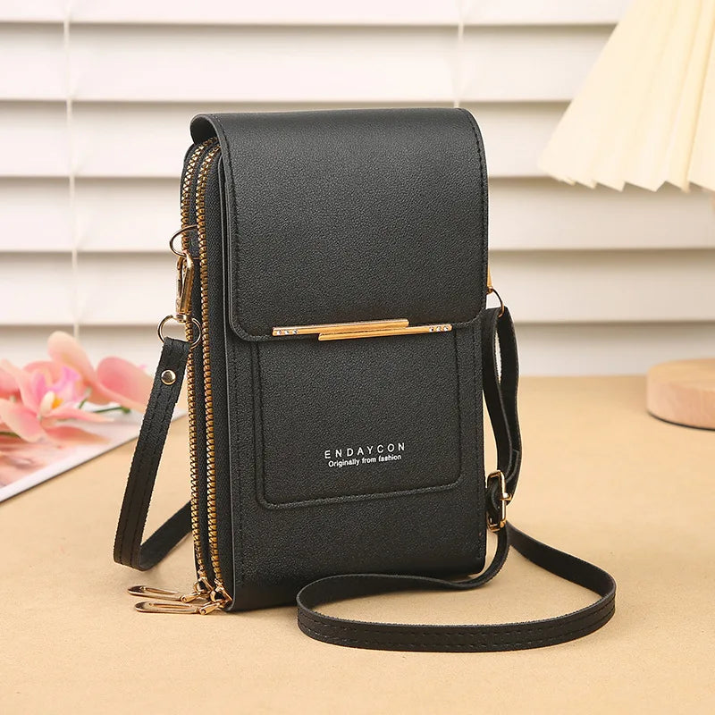 Crazy Bag Women's Fashion Touch Screen Lock Cell Phone Bag – Mobile Phone & Card Holder Crossbody Shoulder Bag