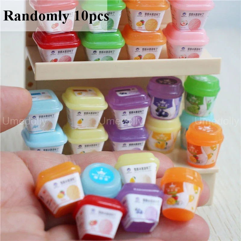 1/6 Miniature Dollhouse Supermarket Set β Mini Snacks & Drinks for Blythe & BJD Dolls