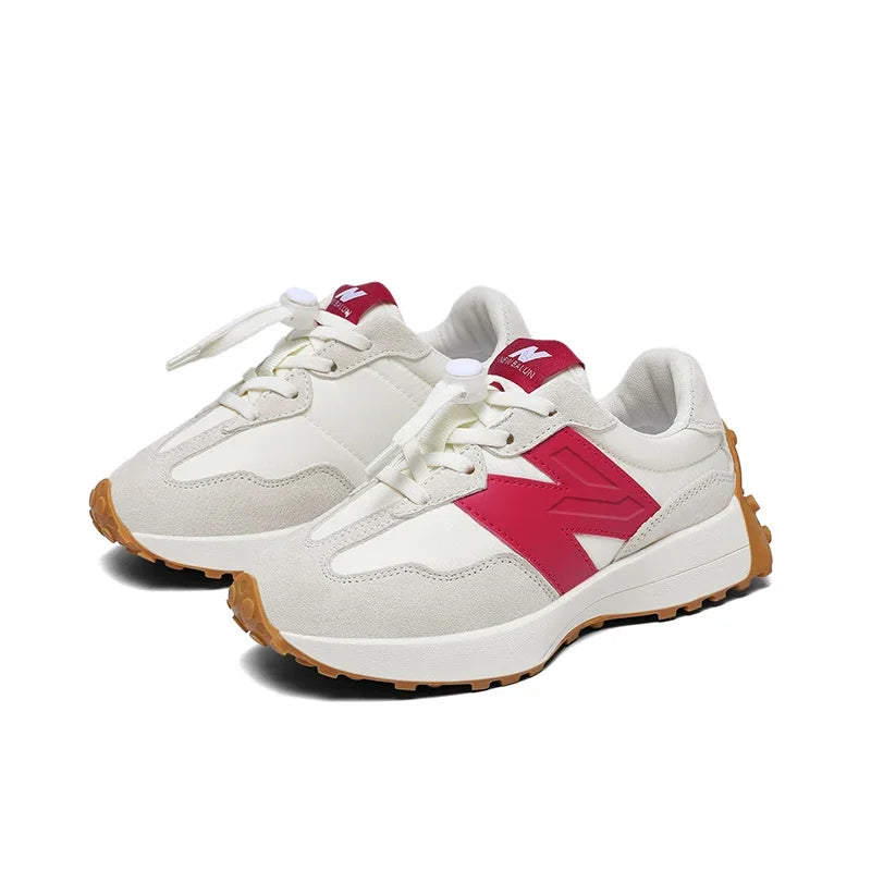 Children's Trendy Cushioned Sports Shoes - Soft Sole Lace-Up Running & Basketball Shoe