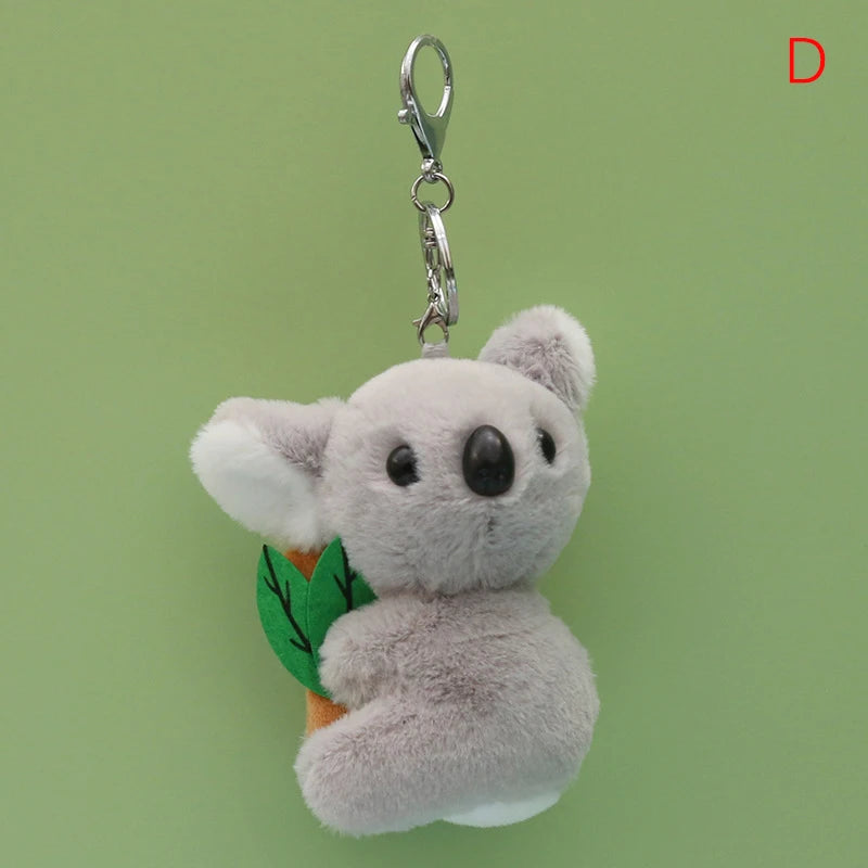 Cute Koala Plush Keychain – Soft Toy Keyring, Bag Pendant, DIY Jewelry Accessory, Novelty Gift Charm for Women