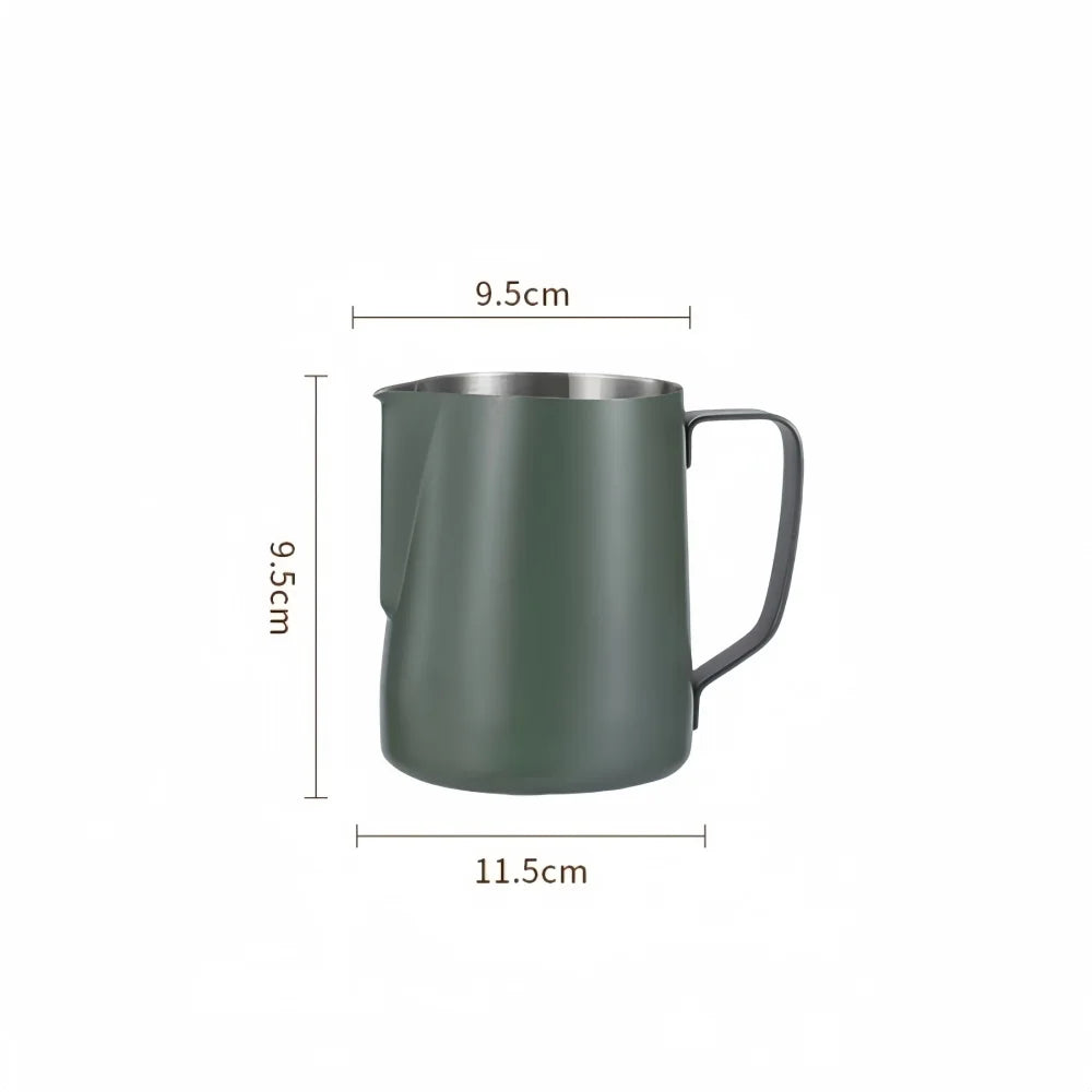 350/600ML Stainless Steel Coffee Milk Frothing Pitcher – Precise Scale Latte Jug for Barista & Professional Cafe Use