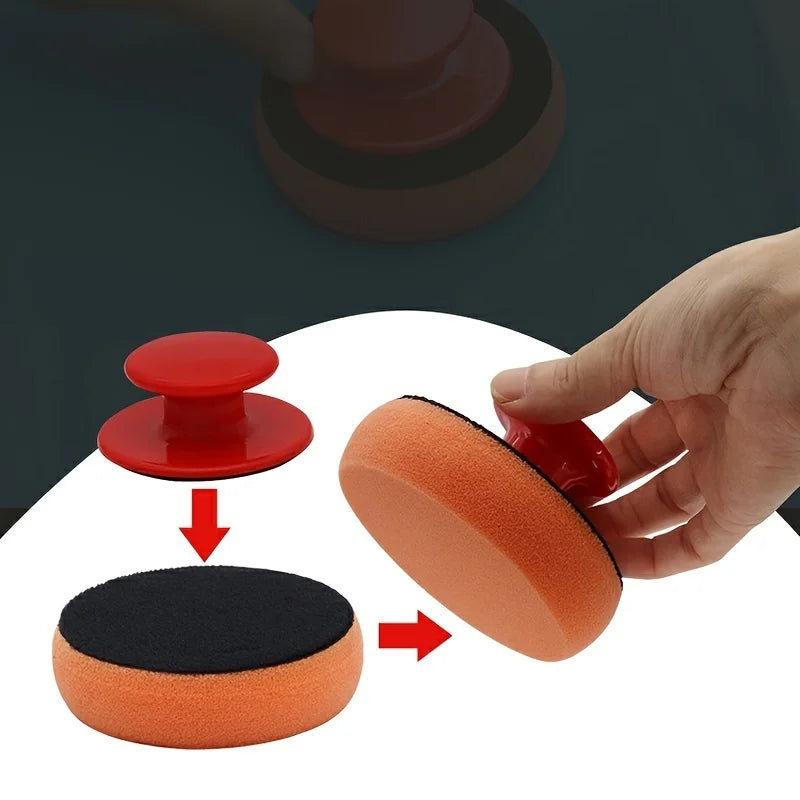 Car Waxing Applicator Sponge - Small Detailing Pad for Wax, Crystal Coating, and Auto Care