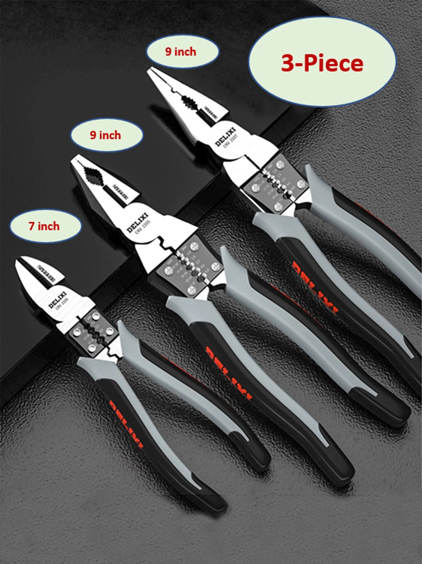 Multifunctional Universal Diagonal & Needle Nose Pliers – Electrician Wire Cutters and Hand Tools