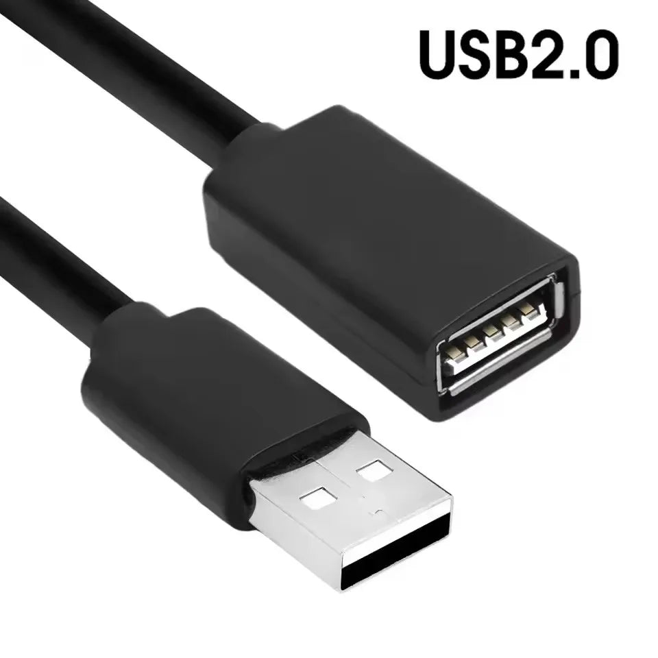 USB 3.0 Extension Cable - High-Speed USB 2.0/3.0 Data Transfer Cord for Smart TV, Xbox One, SSD, PC & Laptop 0.5–3M