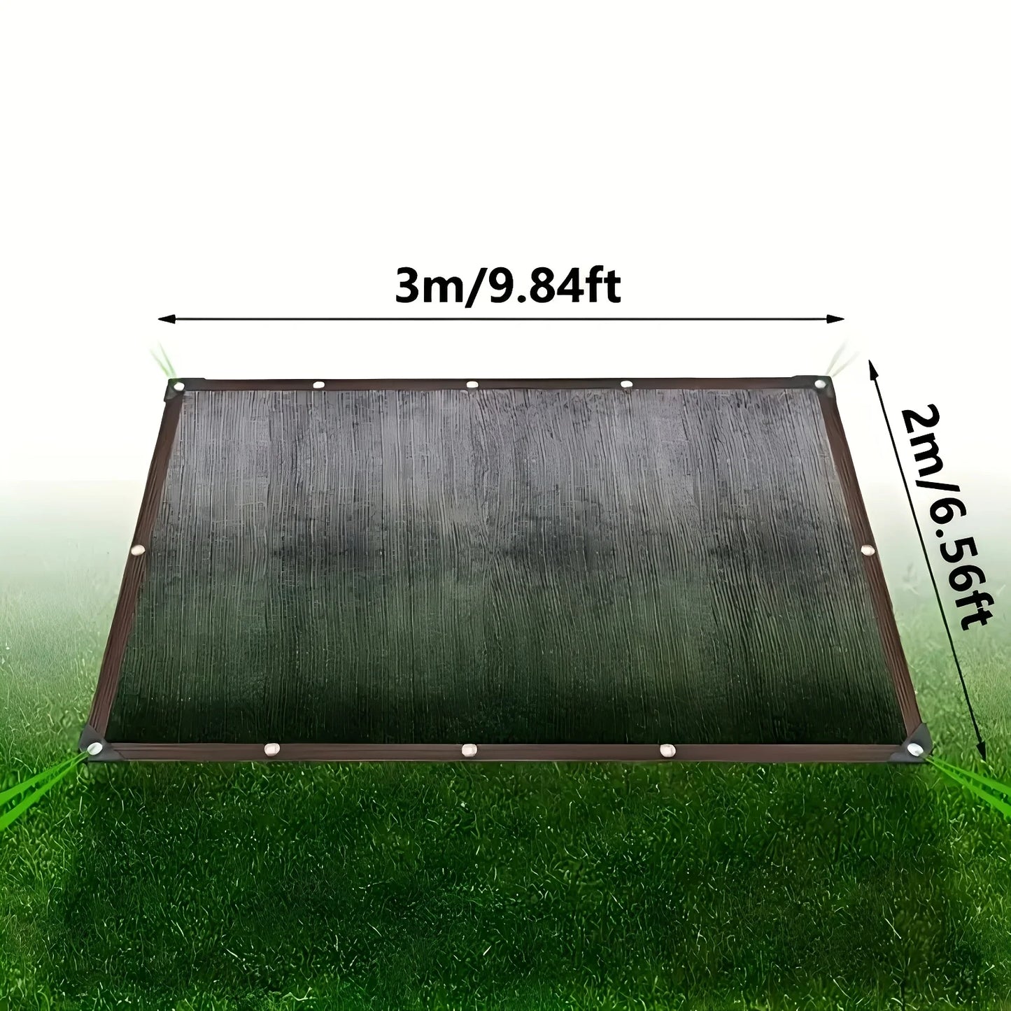 Black Garden Sunshade Mesh - UV Resistant Breathable Heat Block Cover for Greenhouse & Vegetable Garden Protection
