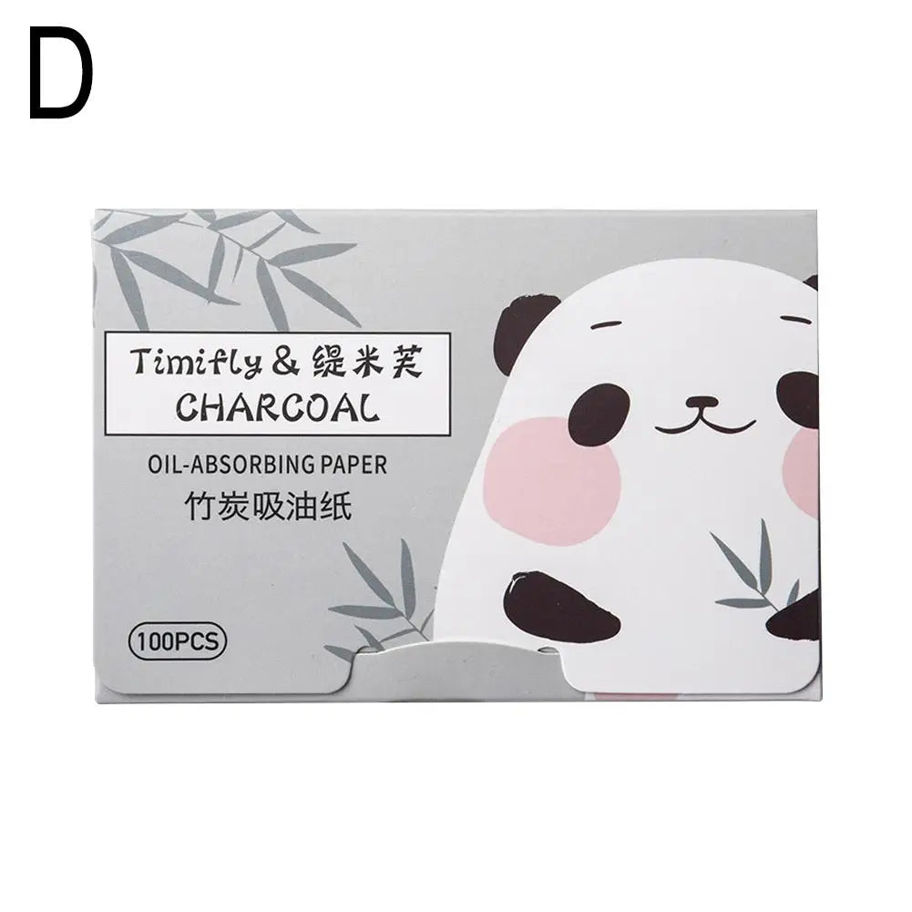 100Pcs Facial Oil Blotting Papers - Portable Oil-Absorbing Face Cleaning Wipes