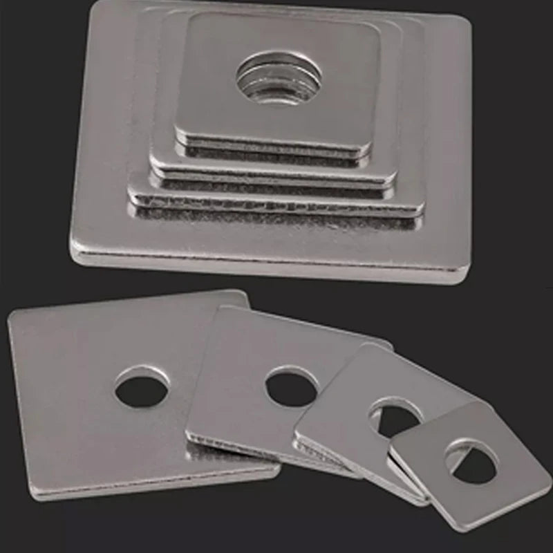 Square Flat Washer DIN436 β 304 Stainless Steel M3, M4, M5, M6, M8 High-Quality Washer Plates