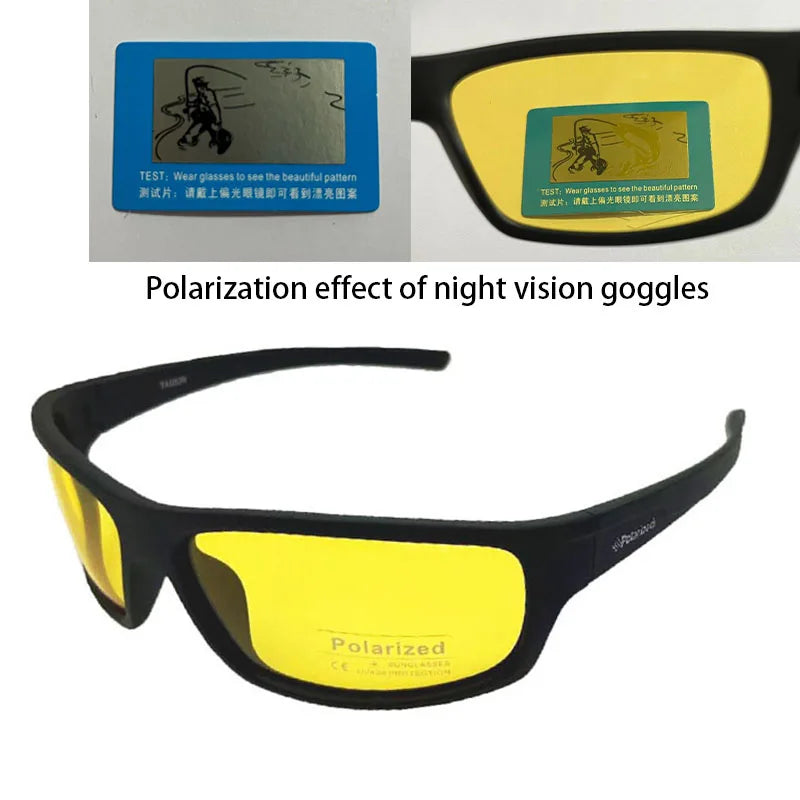 Men's Polarized Sport Sunglasses – UV400 Hiking Glasses with Polaroid Lenses, TG5104 Hipster Style