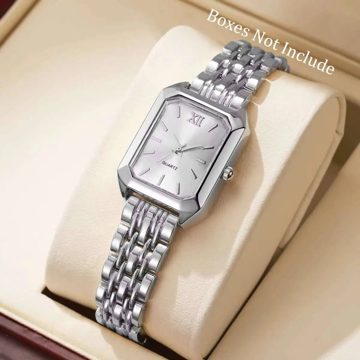 Luxury Women's Rectangle Quartz Watch - Elegant Analog Fashion Wristwatch Gift