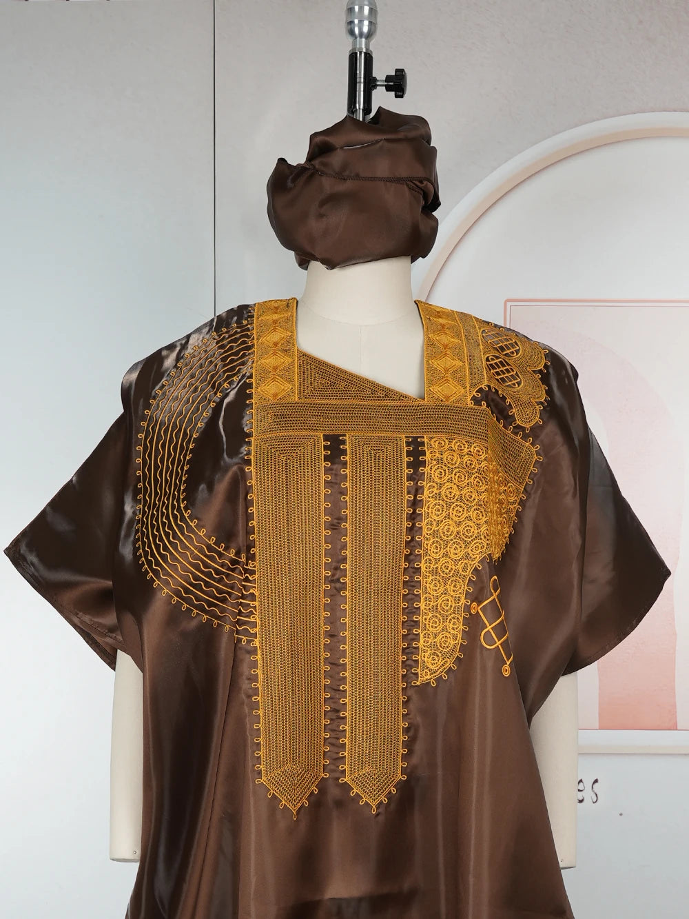 African Dresses for Women - Traditional Dashiki Ankara Embroidered Gown, Abaya & Kaftan Maxi Dress