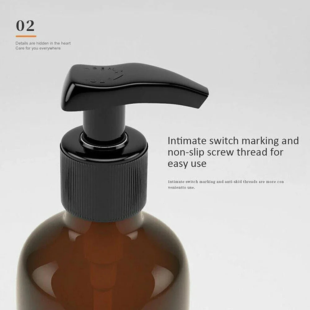4pcs 500ml Soap Dispenser Pump Bottles – Thickened Refillable Shampoo, Lotion, and Soap Containers for Bathroom
