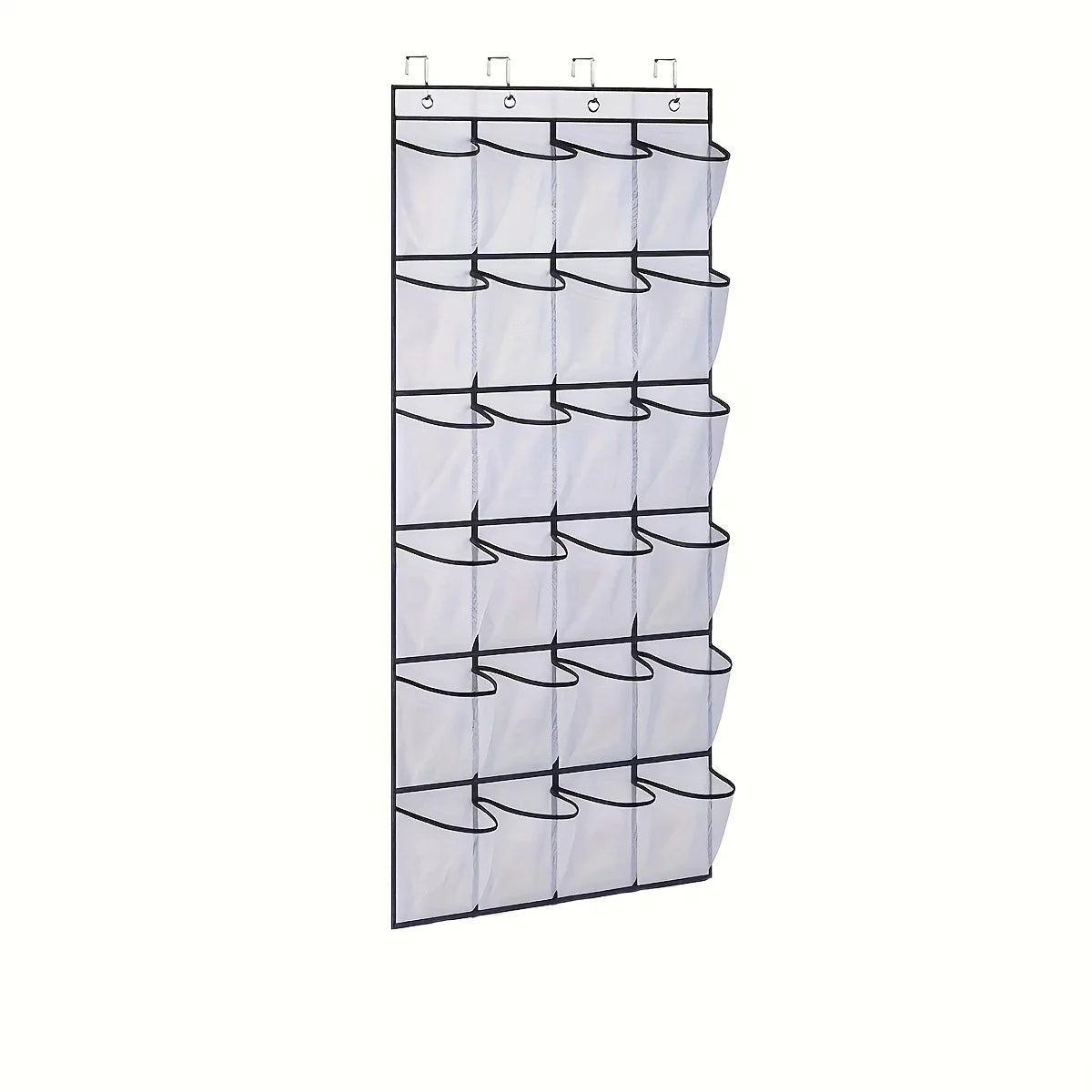Over The Door Shoe Organizer - 14/24/40 Grid Mesh Pocket Hanging Rack for Closet Shoe Storage & Organization