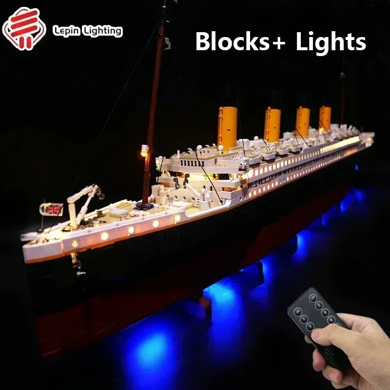 Titanic Movie-Series 9090-Piece Cruise Ship Building Set β Compatible with 10294 Blocks, Includes Original Box, Toy Gift