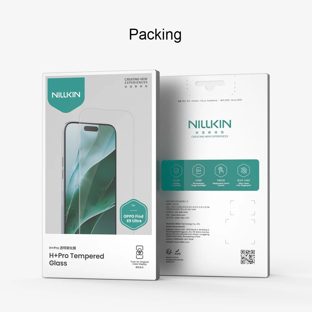 NILLKIN OPPO Find X9 Ultra 5G Tempered Glass - 9H Anti-Explosion HD Screen Protector Film