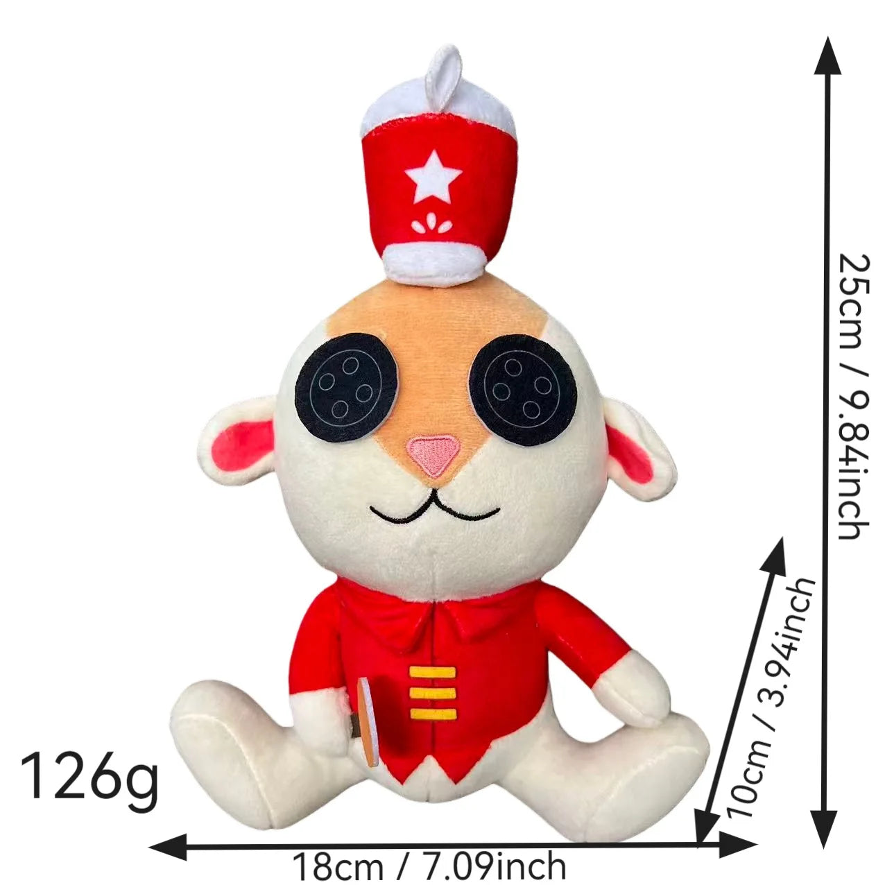 28cm Coraline Plush Toy – Kawaii Cartoon Figure, Soft Pillow Doll for Kids, Collectible & Birthday Gift