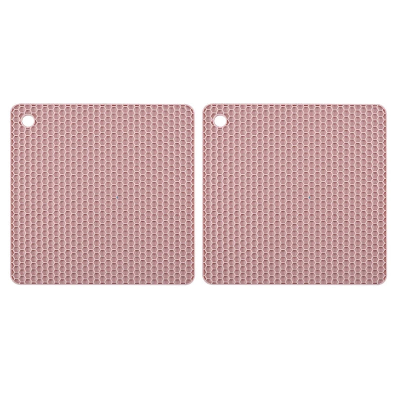 2/4 PCS Multifunction Heat Resistant Silicone Mats – Nonslip Drink Coasters, Pot Holders & Kitchen Placemats