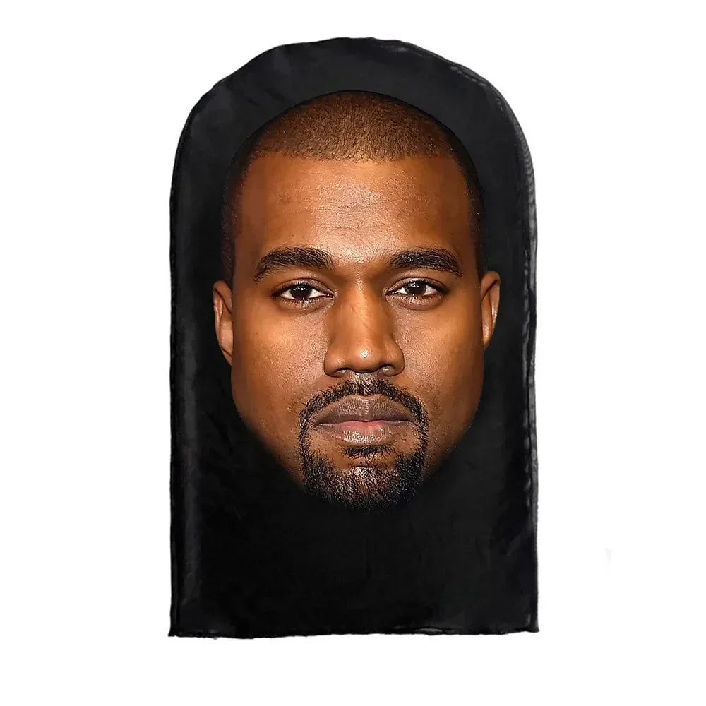 3D Printed Realistic Face Mask - Stretch Mesh Full Head Cosplay Balaclava for Role Play & Hip Hop Costume