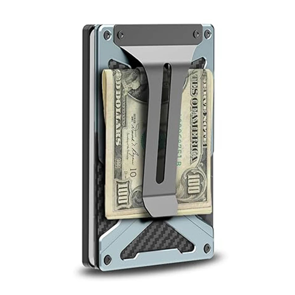 MagSafe Wallet & Money Clip with AirTag Holder + Magnetic Sheet — Fits Magnetic & Non-Magnetic Phones