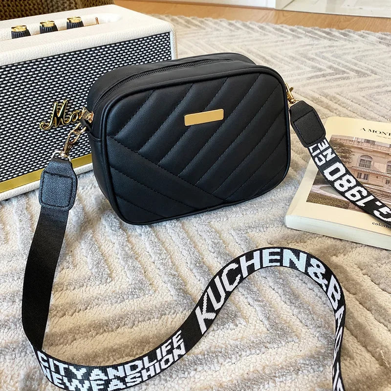 Fashion Women's Small Crossbody Bag - PU Leather Messenger, Zipper Handbag, Luxury Designer Purse for Summer Travel