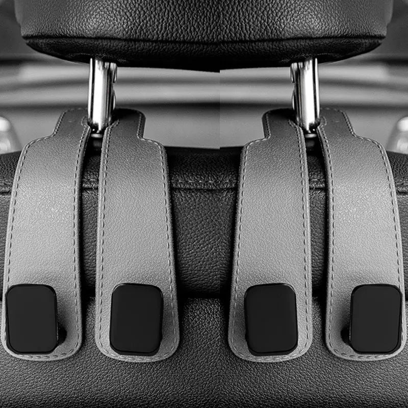 Car Headrest Hooks Hanger β Seat Back Bag Organizer Clips Auto Storage Fastener Hooks