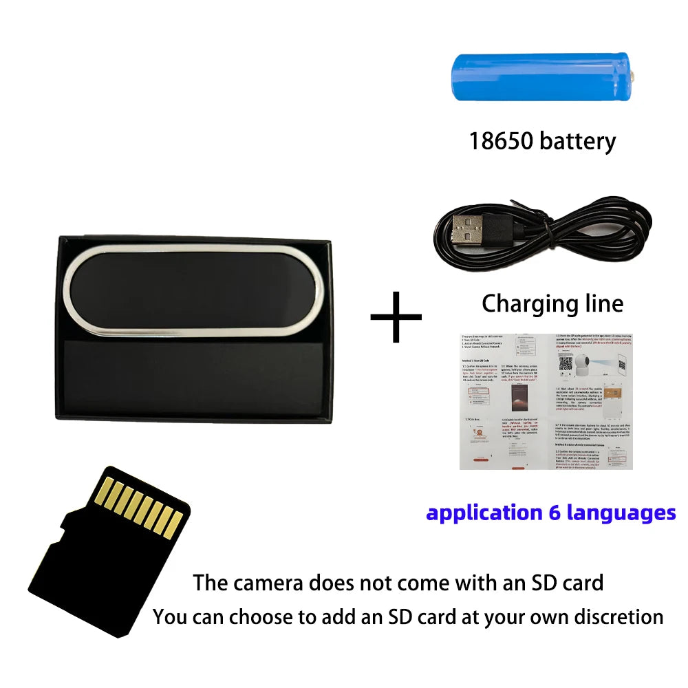 Upgraded 4K FHD Mini Camera with Infrared Night Vision β WiFi Remote Viewing, Motion Detection, Compact HD Security Camera for Home & Outdoor Monitoring
