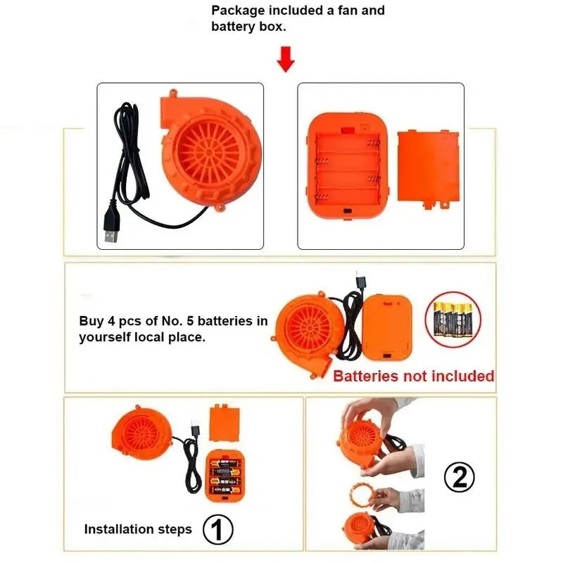 Elk Inflatable Costume for Adults – Cute Cycling Cosplay Party Walking Prop Outfit