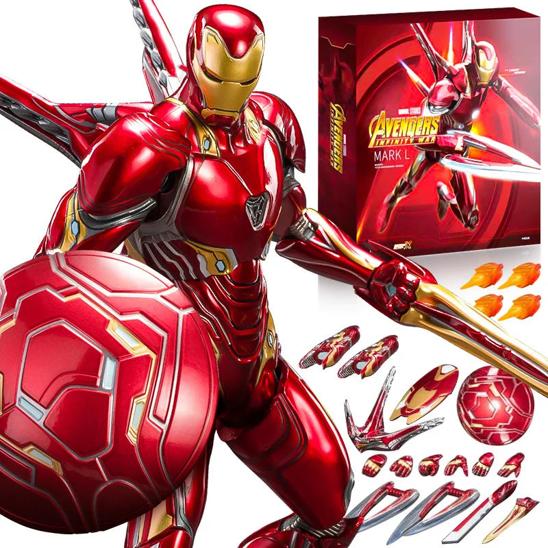 ZD Toys 7" Iron Man Action Figures β Joint Movable MK1 to MK50 Movie Collectible Dolls