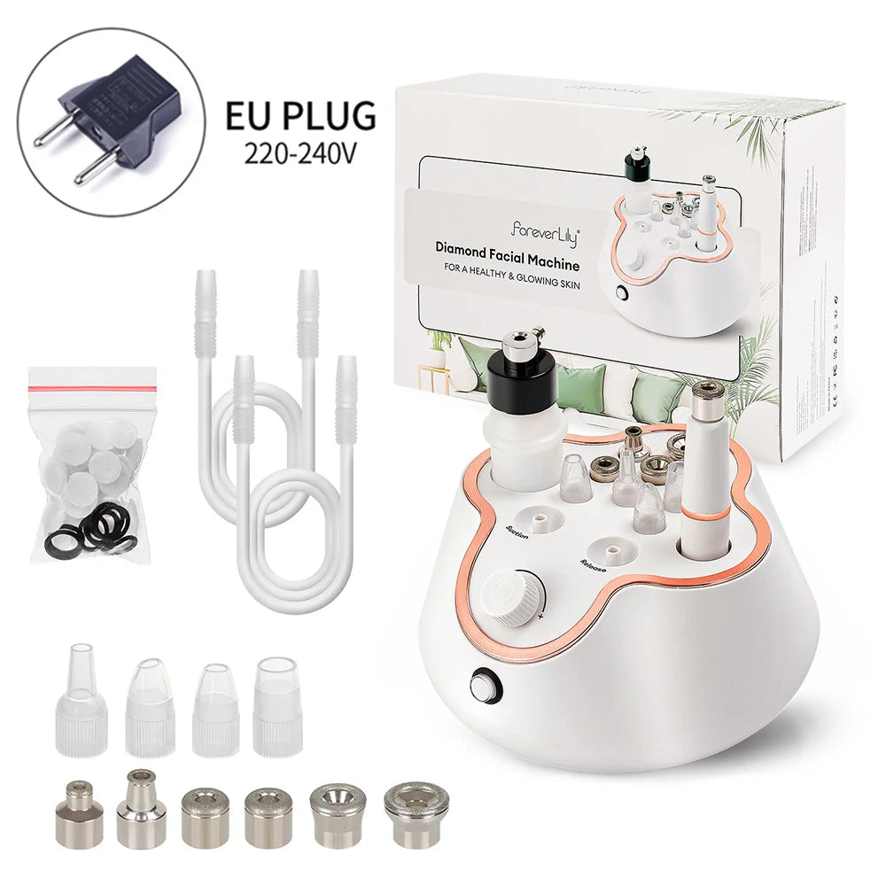 Foreverlily Diamond Facial Peeling Machine – Home Microdermabrasion & Nano Water Spray Exfoliator