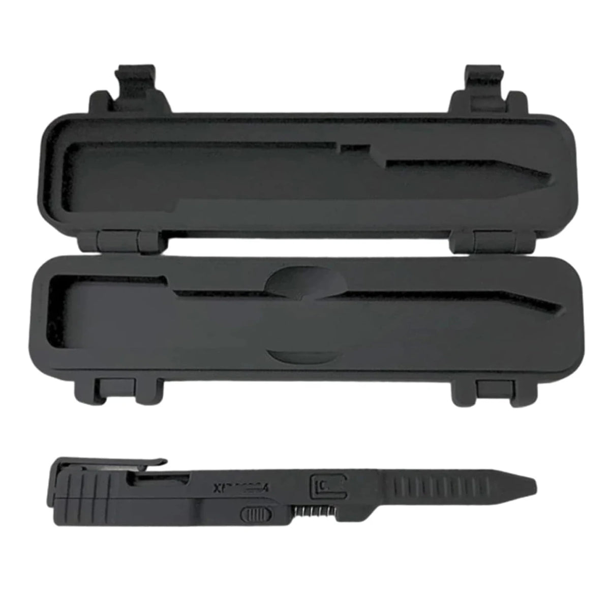 Tactical Slide Action Ballpoint Pen - Refillable Smooth Ink EDC Writing Tool with Case