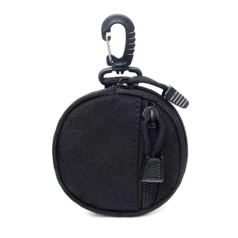 Outdoor Triangular Buckle Earphone Bag β Portable Circular Case for U Disk & Earphone Protection