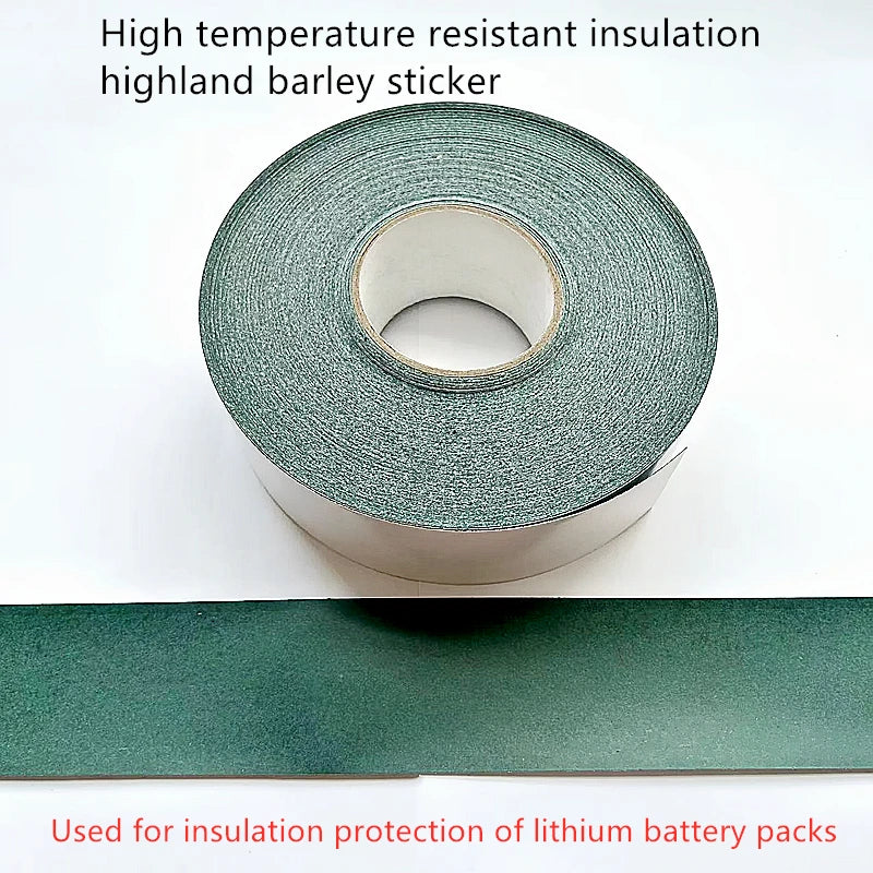 5M Roll 18650/21700 Battery Insulation Sticker β Highland Barley Paper with Adhesive Backing