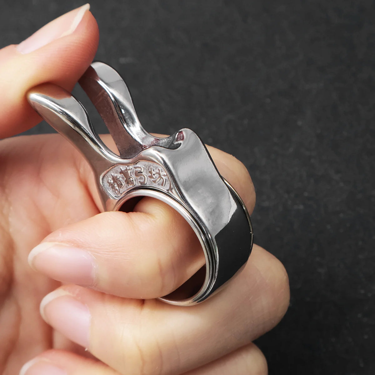 Stainless Steel Slingshot Finger Ring - Bearing Design Dart Release Shooting Accessory