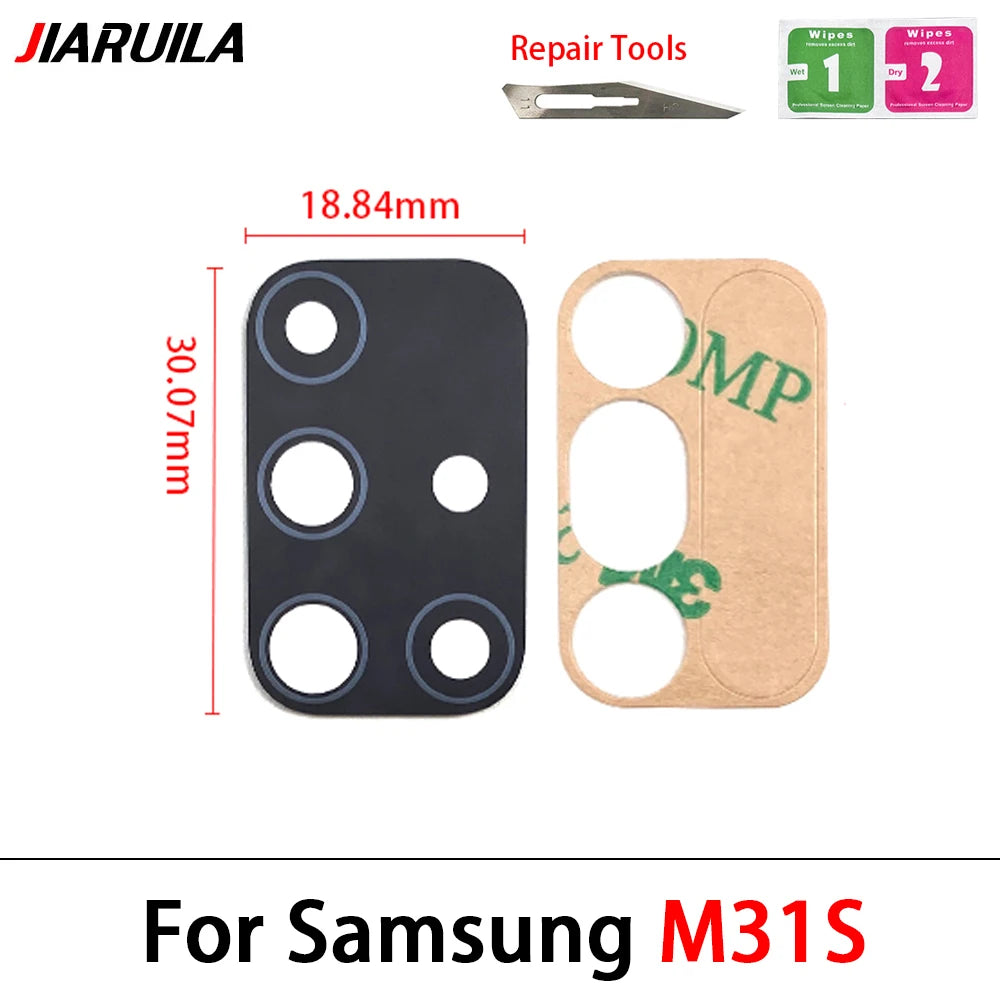Rear Camera Glass Lens Replacement with Adhesive for Samsung M Series & A Series (M51, A10s, A20s, A12, A50s, A51, A71, M21, M31s)