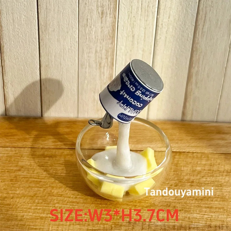 Miniature Kitchen Scene Props β Eggs, Flour & Cake for 1:6 1:8 1:12 BJD & Blythe Dollhouse DIY Accessories