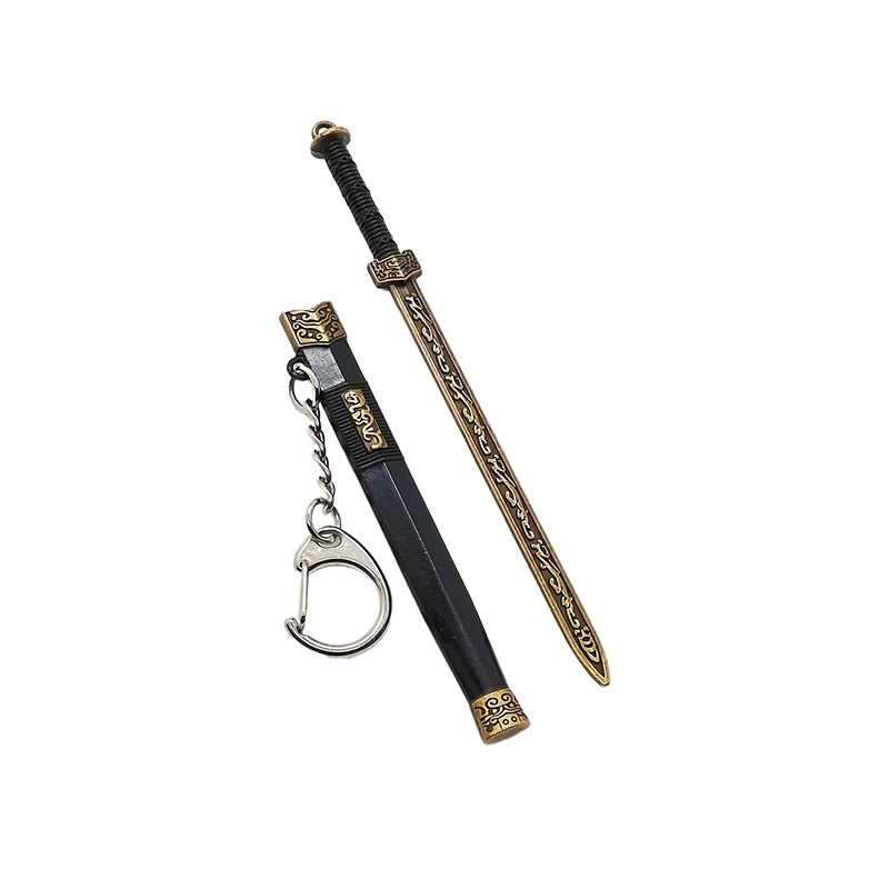 Mini Sword Pendant Keychain – Creative Weapon Toy Key Ring for Backpack & Gifts