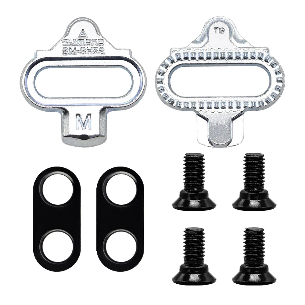SHIMANO SH51 SH56 Bike Cleats: Single Release MTB Cleats System Compatible with M520, M515, M505, A520, M424, M545, M540 Pedals