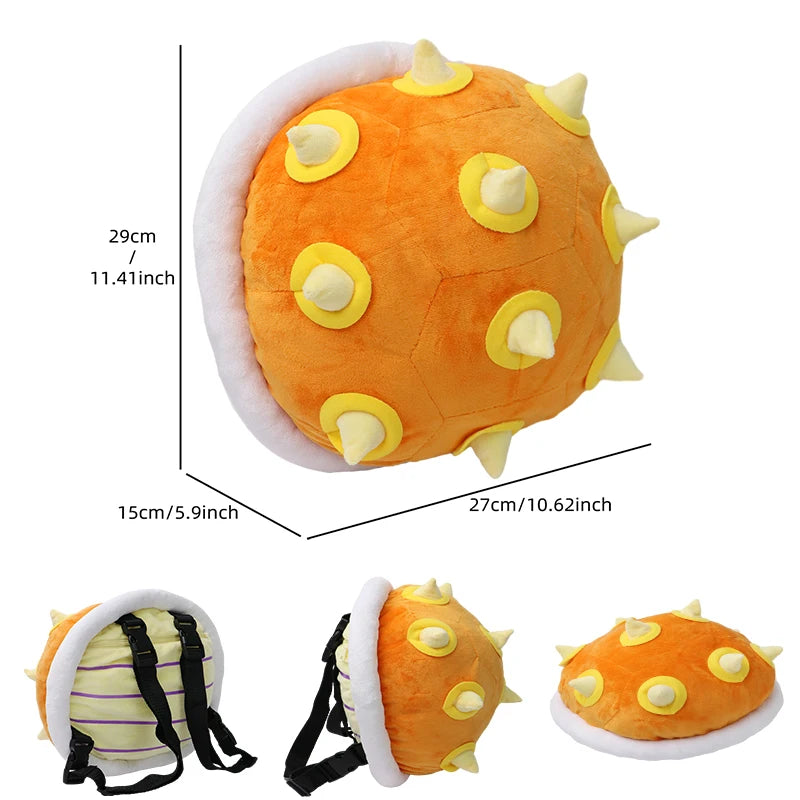17 Styles Mario & Pokemon Plush Backpack – Koopa, Charizard, Mimikyu, Eevee, Snorlax, Gengar, Mew Turtle Shell Stuffed Toy Bag