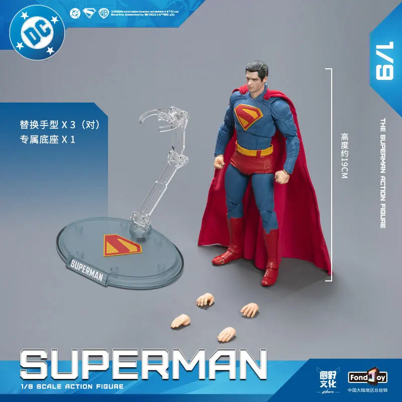Fondjoy Superman 2025 Action Figure – DC Hero Clark Kent Movable Collectible Model Toy Gift